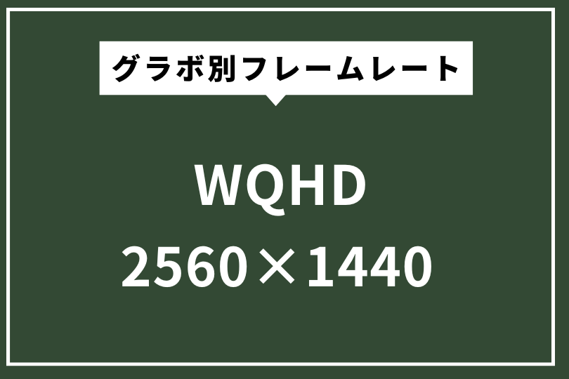 メタルギアソリッドデルタ　WQHD　グラボ別フレームレートデータ